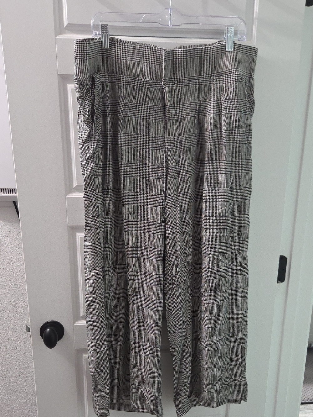Torrid Black-and-White Plaid Wide Leg Pants